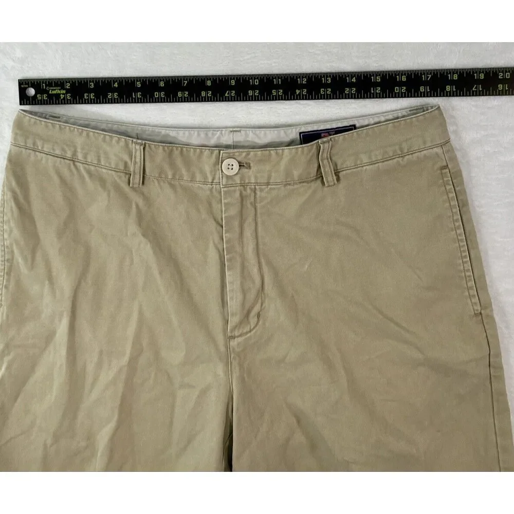 Vineyard Vines Club Short Mens Size 35 Khaki 100% Cotton 8.5